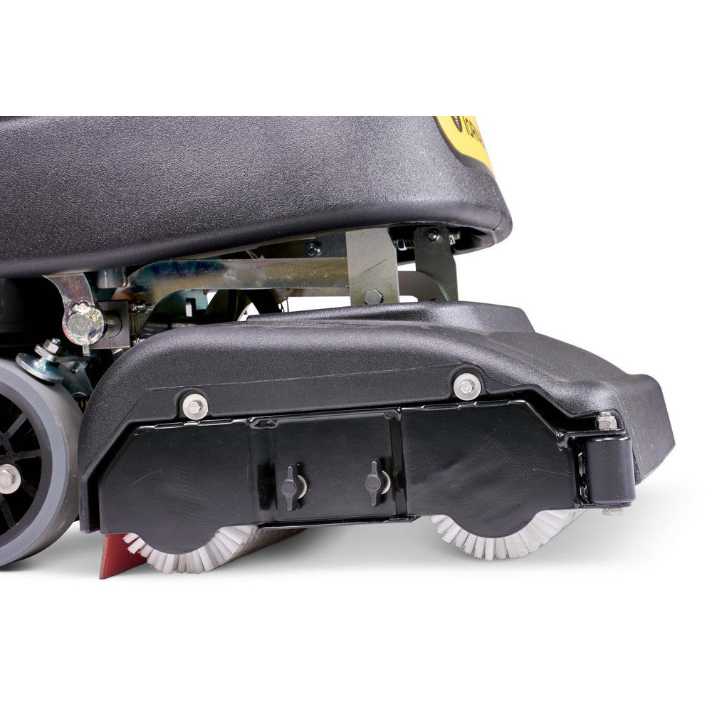 Floor Buffers, Polishers & Scrubbers: Product Type: Floor Scrubber, Cylindrical Scrubber, Walk-Behind; Power Source: Battery; Cleaning Width: 18 in