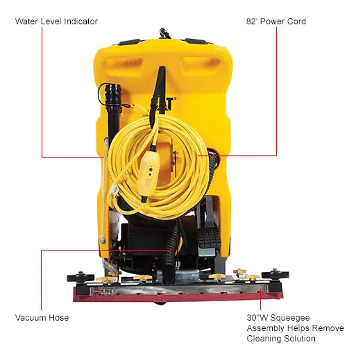 Cat® C20E Electric Walk-Behind Corded Auto Floor Machine Scrubber, 20" Cleaning Path
