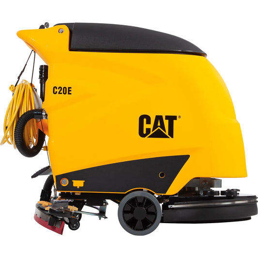 Cat® C20E Electric Walk-Behind Corded Auto Floor Machine Scrubber, 20" Cleaning Path