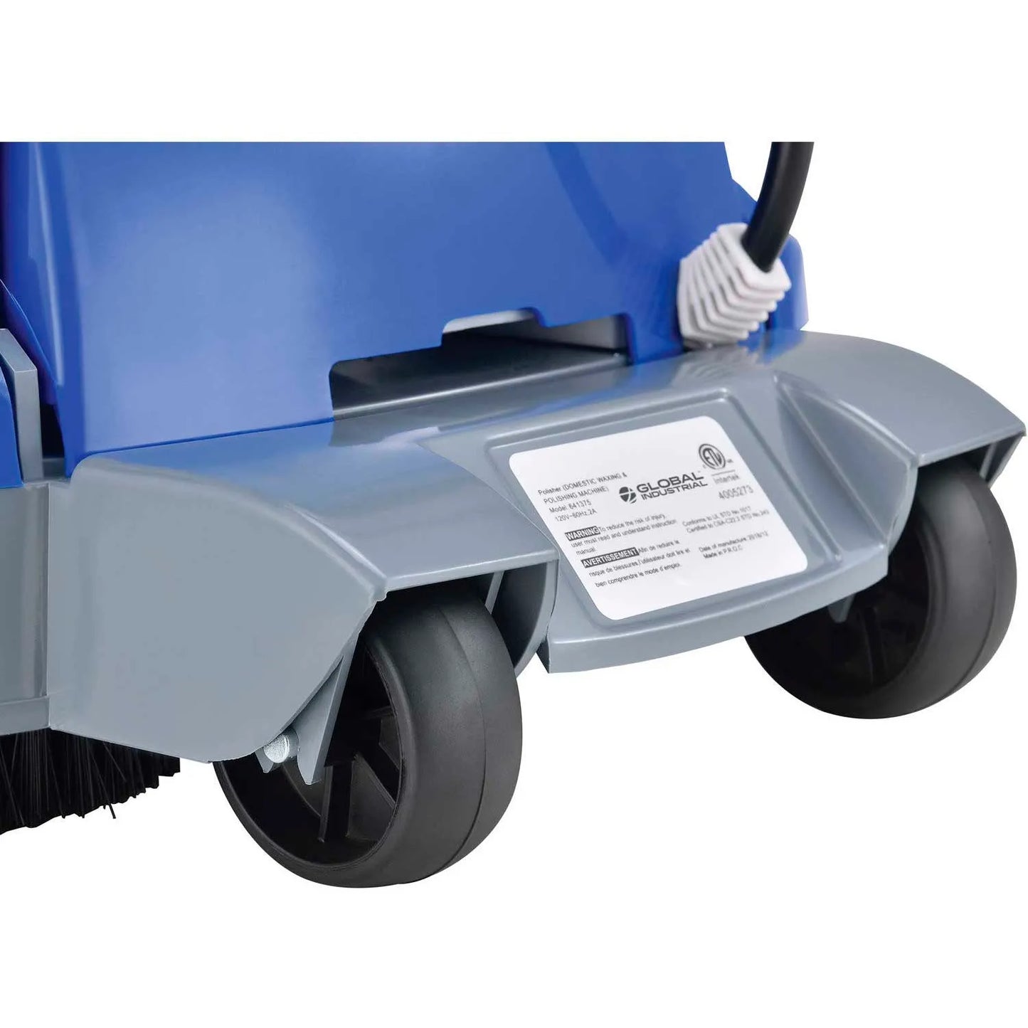 Global Industrial™ Mini Floor Scrubber With Floor Pads, 11" Cleaning Path