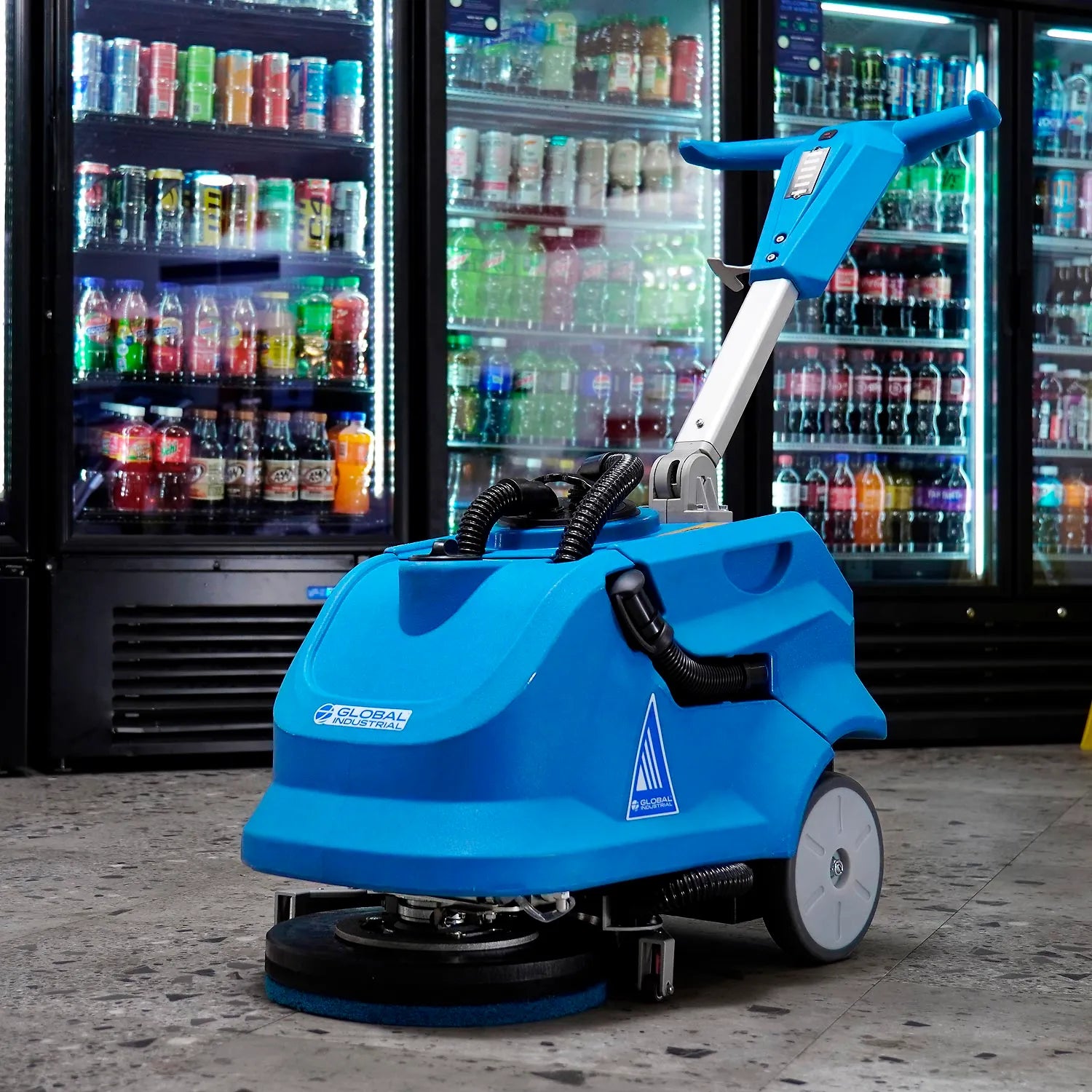 Global Industrial™ Auto Battery Floor Scrubber, 13" Cleaning Path