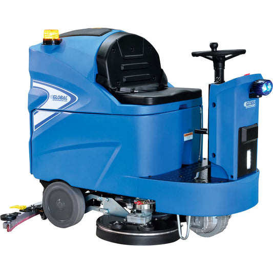 Global Industrial™ Auto Ride-On Floor Machine Scrubber, 40" Cleaning Path