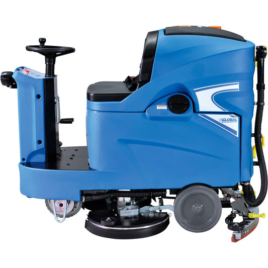 Global Industrial™ Auto Ride-On Floor Machine Scrubber, 40" Cleaning Path