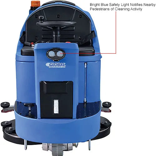 Global Industrial™ Auto Ride-On Floor Machine Scrubber, 40" Cleaning Path