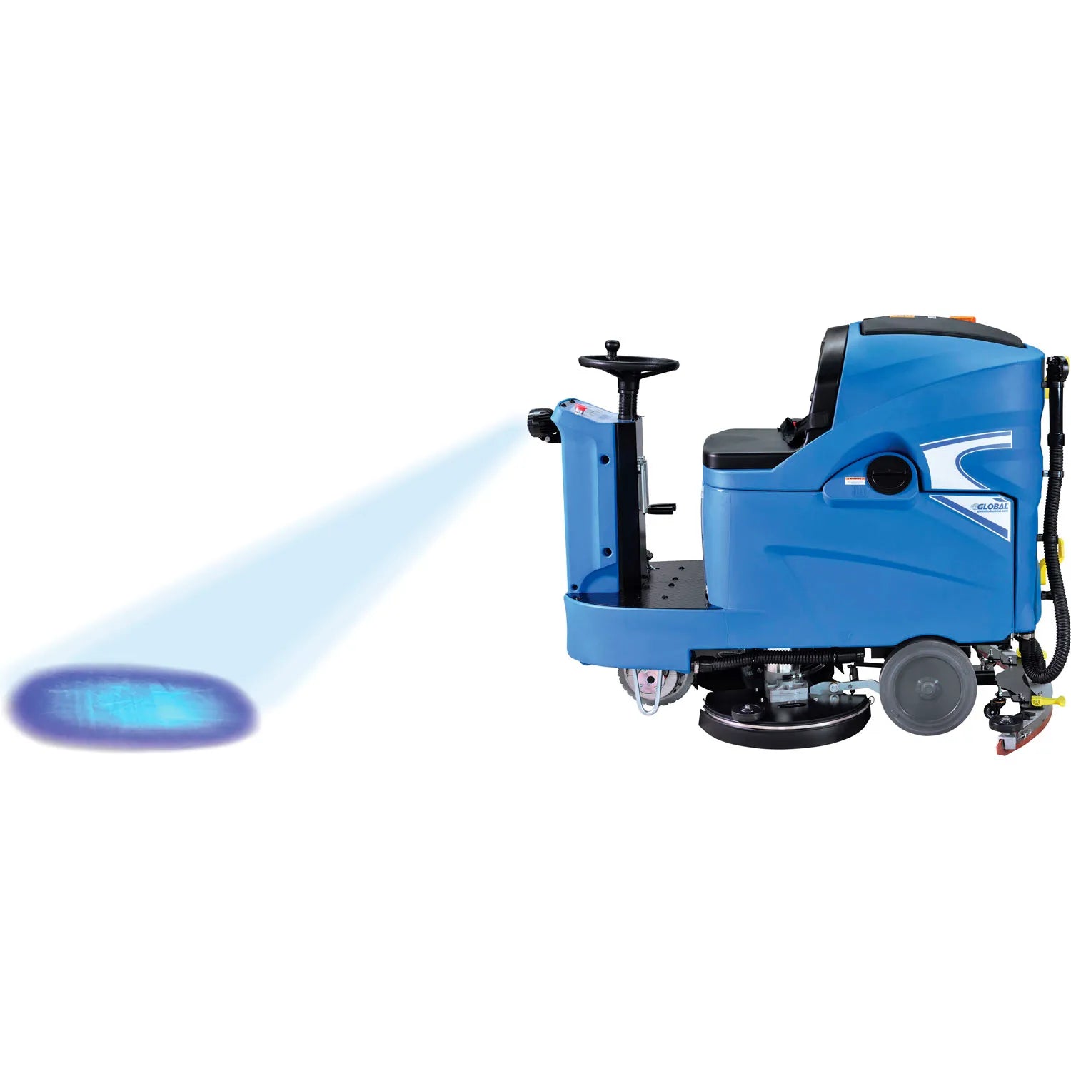 Global Industrial™ Auto Ride-On Floor Machine Scrubber, 40" Cleaning Path