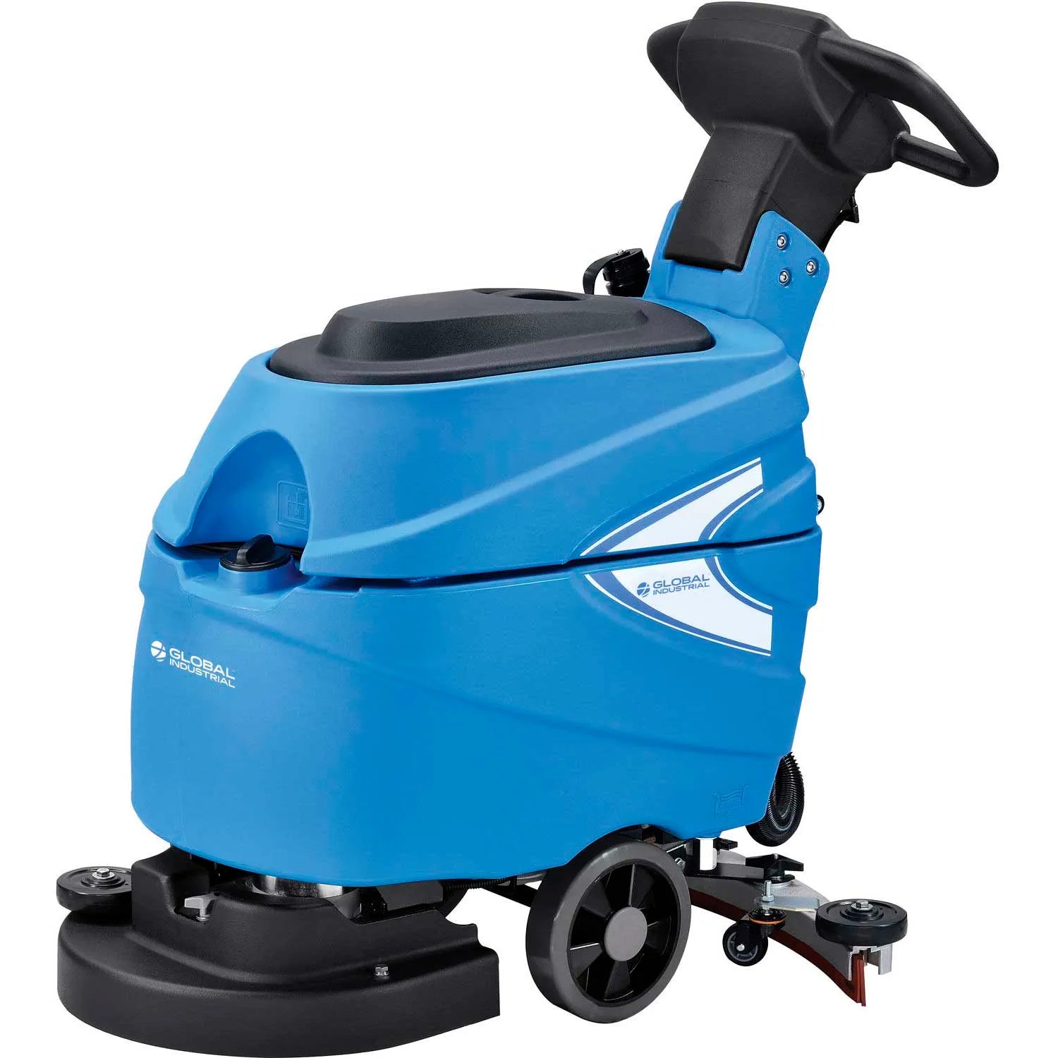 Global Industrial™ Auto Walk-Behind Floor Scrubber 17" Cleaning Path, Two 80 Amp Batteries