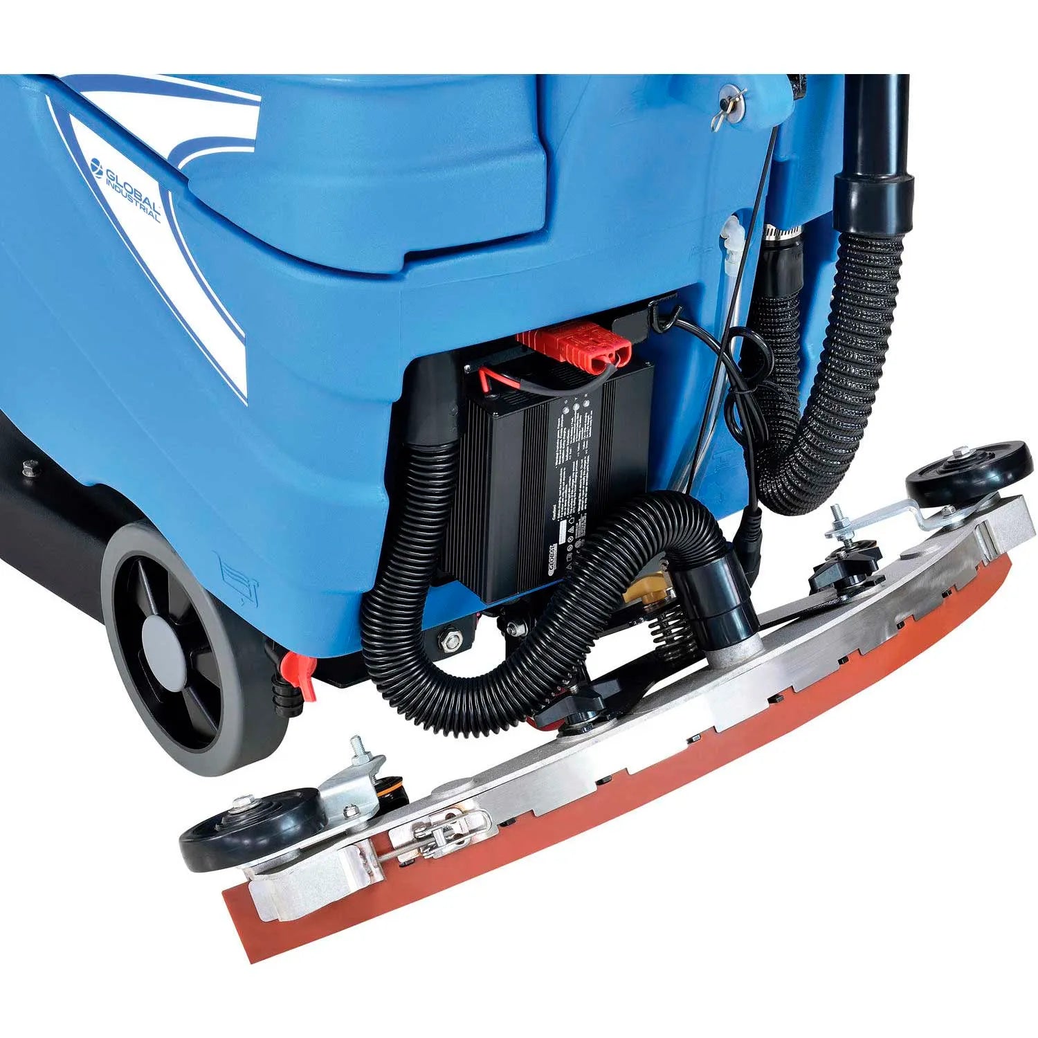 Global Industrial™ Auto Walk-Behind Floor Scrubber 17" Cleaning Path, Two 80 Amp Batteries