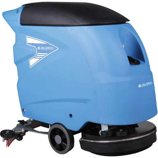 Global Industrial™ Auto Walk-Behind Floor Scrubber, 18" Cleaning Path - Battery Powered