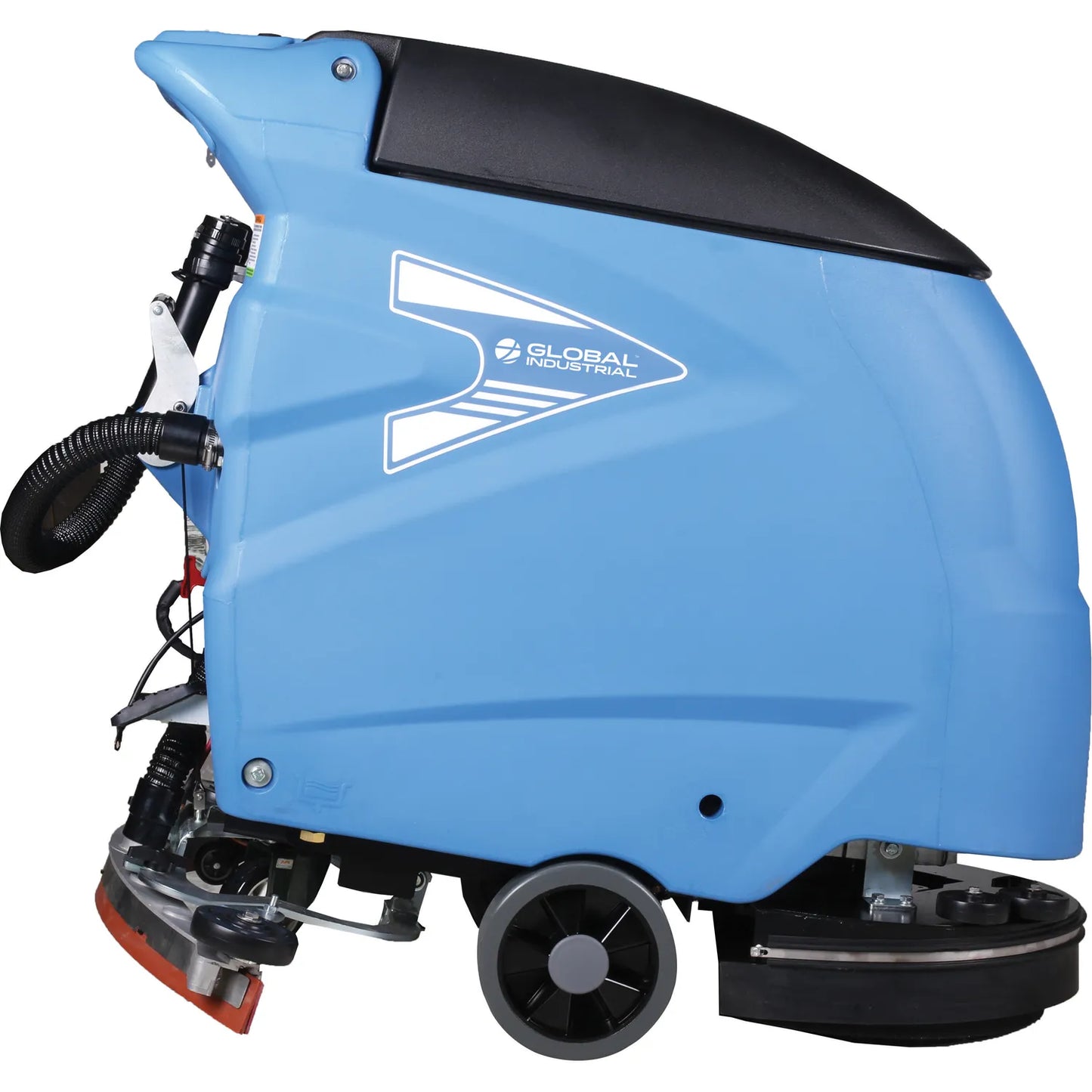 Global Industrial™ Auto Walk-Behind Floor Scrubber, 18" Cleaning Path - Battery Powered