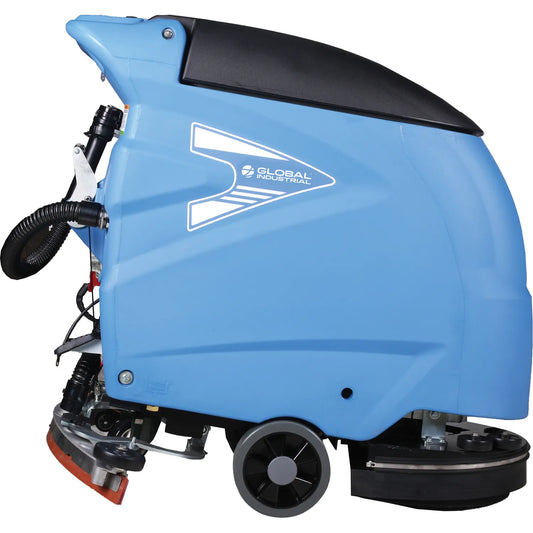 Global Industrial™ Auto Walk-Behind Floor Scrubber, 18" Cleaning Path - Battery Powered