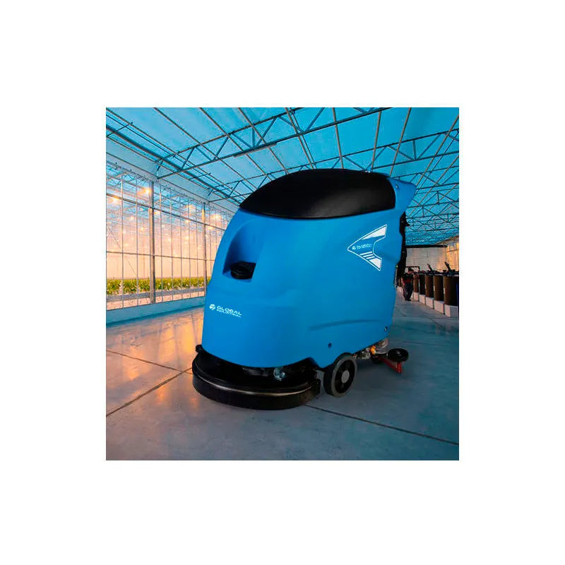 Global Industrial™ Electric Walk-Behind Auto Floor Scrubber, 18" Cleaning Path