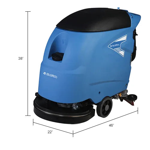 Global Industrial™ Electric Walk-Behind Auto Floor Scrubber, 20" Cleaning Path