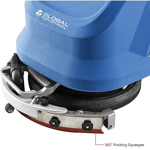 Global Industrial™ Electric Walk-Behind Corded Auto Floor Scrubber, 13" Cleaning Path