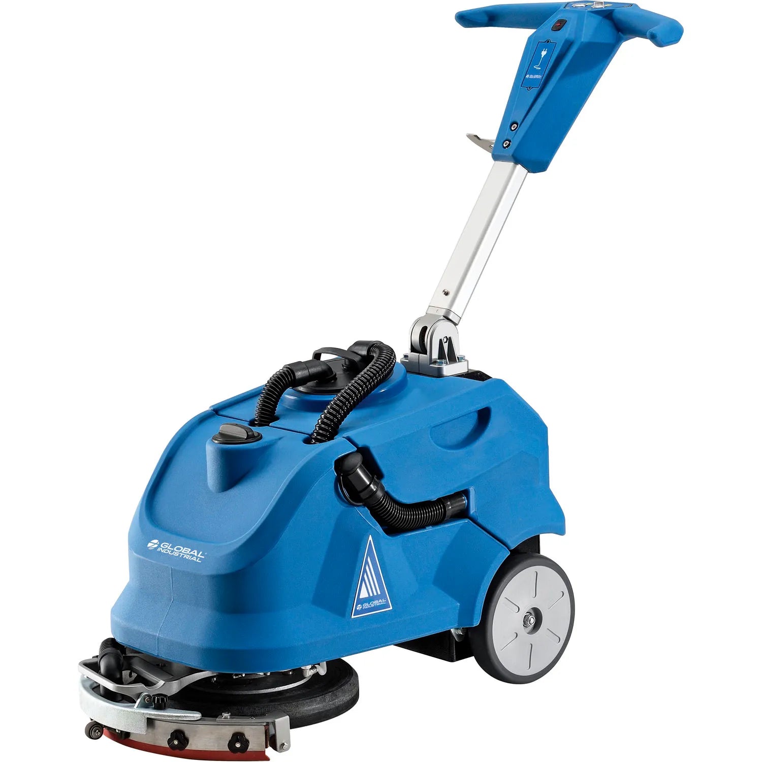 Global Industrial™ Electric Walk-Behind Corded Auto Floor Scrubber, 13" Cleaning Path