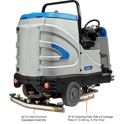 Global Industrial™ Recirculating Water Auto Ride-On Floor Scrubber, 34" Cleaning Path
