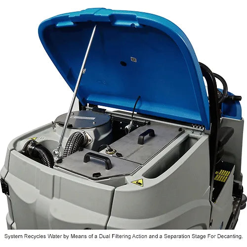 Global Industrial™ Recirculating Water Auto Ride-On Floor Scrubber, 34" Cleaning Path