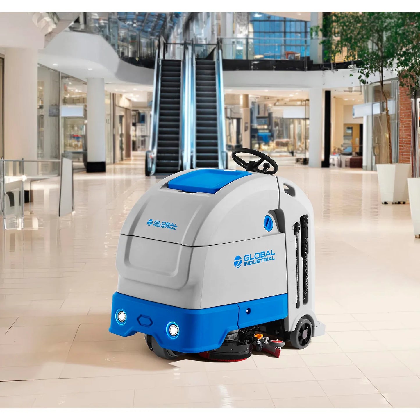 NEW - Global Industrial™ Auto Stand-On Floor Scrubber, 24" Cleaning Path